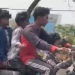 चार सवारी पड़ी भारी, रायपुर पुलिस ने काटा चालान