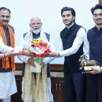 छत्तीसगढ़ के कैबिनेट मंत्री श्याम बिहारी जायसवाल ने प्रधानमंत्री मोदी से की सौजन्य भेंट