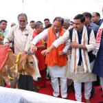 गोमाता की पूजा-अर्चना कर ग्राम लाखासार में गौधाम का किया शुभारंभ : मुख्यमंत्री विष्णु देव साय