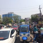 मोवा रेलवे अंडरब्रिज के मरम्मत का काम शुरू, लगी जाम ,आम नागरिक परेशान