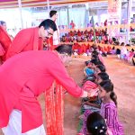 चैत्र नवरात्र पर बगिया में मां दुर्गा की स्थापना, मुख्यमंत्री ने मां दुर्गा स्वरुप नव कन्याओं को भोजन कराया