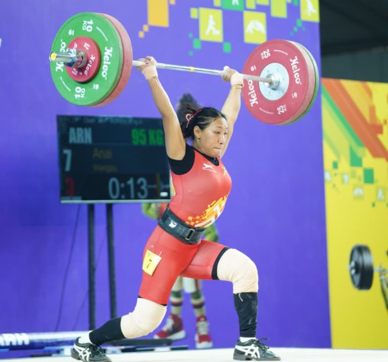 खेलो इंडिया ट्राइबल गेम्स 2026: 58 किग्रा महिला वेटलिफ्टिंग में अरुणाचल की अनाई वांग्सू ने जीता स्वर्ण