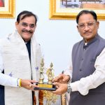 मुख्यमंत्री से सांसद विष्णु दत्त शर्मा ने की सौजन्य मुलाकात