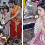 उज्जैन: महाकालेश्वर मंदिर पहुंचीं अभिनेत्री सारा अर्जुन, भस्म आरती में हुईं शामिल