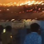 मस्तूरी में आग का तांडव, आरा मिल के पास 9 परिवार हुए बेघर