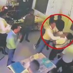 कृषि दफ्तर में बवाल: अधिकारी ने पत्रकार-वकील को पीटा, CCTV फुटेज सामने