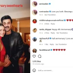 रणबीर-आलिया की वेडिंग एनिवर्सरी: नीतू कपूर और सोनी राजदान ने सोशल मीडिया पर लुटाया प्यार।