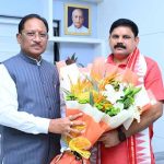 मुख्यमंत्री साय से केंद्रीय कोयला एवं खान राज्य मंत्री सतीश चंद्र दुबे ने की सौजन्य मुलाकात
