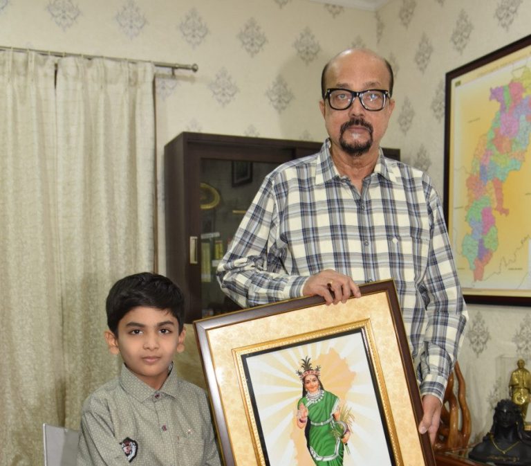 ‘गूगल बॉय’ रुद्र को, लोक भवन में राजयपाल द्वारा मिला सम्मान