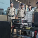 रायपुर में देर रात तक डीजे बजाने वाले संचालक पर पुलिस का प्रहार, डीजे जब्त कर की गई कानूनी कार्रवाई