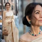 नीता अंबानी का राजसी अंदाज: 5 महीने में बनी बनारसी साड़ी और दुर्लभ रत्नों के हार ने खींचा सबका ध्यान