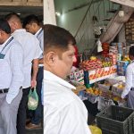 राजधानी में खाद्य विभाग की बड़ी कार्रवाई: लालपुर फल मार्केट से लिए गए सैंपल, 40 किलो खराब फल मौके पर नष्ट