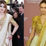 कान्स 2026: हॉलीवुड स्टार गिगी हदीद के साड़ी लुक की नकल कर फंसीं उर्वशी रौतेला, ‘थर्मोकोल के गमले’ ने कराया ट्रोल