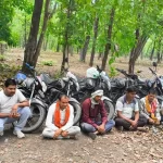 ऑपरेशन बाज के तहत कार्रवाई जंगल में जुआ खेलते 9 जुआरी गिरफ्तार