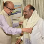 राज्यपाल रमेन डेका ने किया लोकसभा अध्यक्ष ओम बिरला का आत्मीय स्वागत