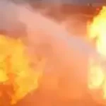 घर में लगी भीषण आग, परिवार के चार सदस्य बाल-बाल बचे