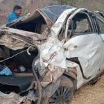 बिलासपुर में कार पलटने से युवती घायल