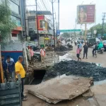 भैरव नगर–बोरिया रोड नाले पर चला निगम का बुलडोजर, 20 अवैध पाट हटाकर जलभराव रोकने की कार्रवाई