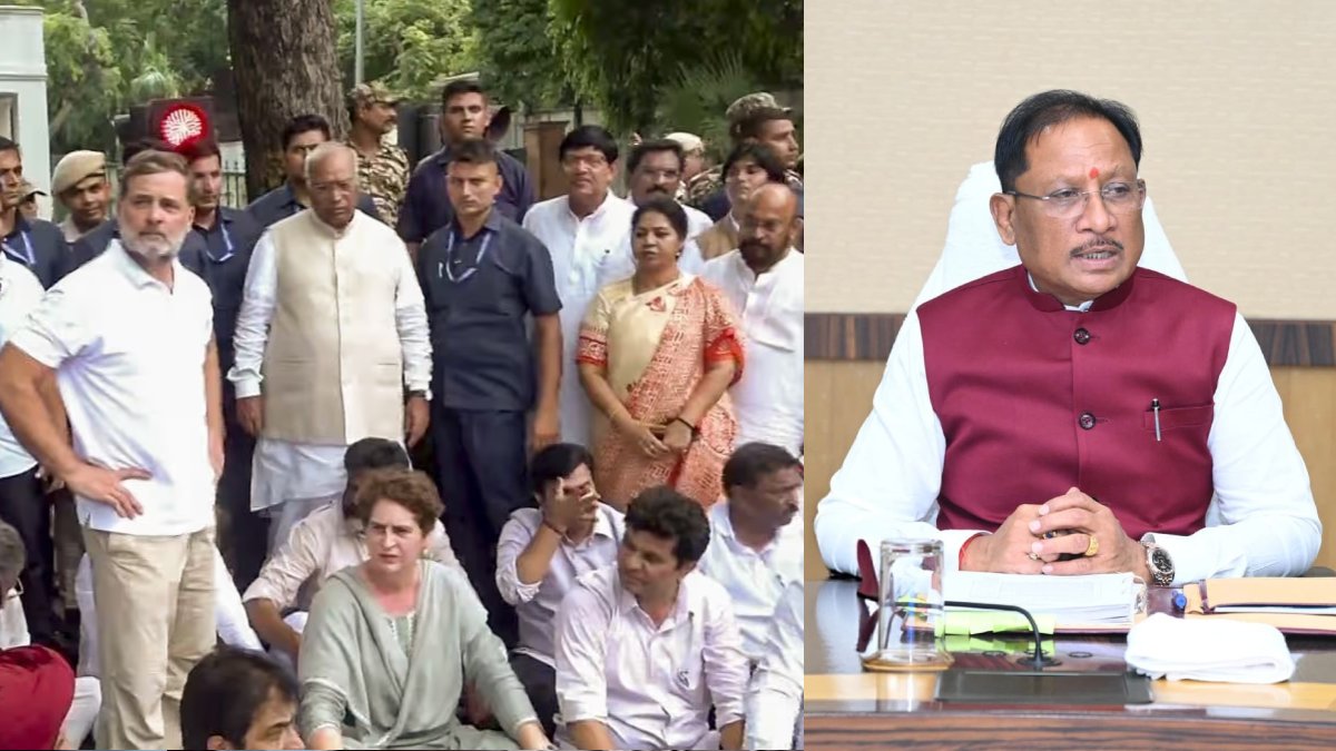राहुल गांधी के PM आवास प्रदर्शन पर CM साय का हमला, बोले- युवाओं की आड़ में  अराजकता फैलाने में जुटी कांग्रेस – अमृत संदेश
