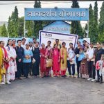 दीक्षारम्भ कार्यक्रम के अंतर्गत MATS University के योग विद्यार्थियों का ज्ञानदर्शन योग आश्रम भ्रमण