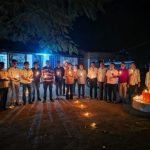 सेवा संकल्प योजना के तहत दीप प्रज्वलन, रोशनी से जगमगाया रामानुजनगर वन परिक्षेत्र परिसर