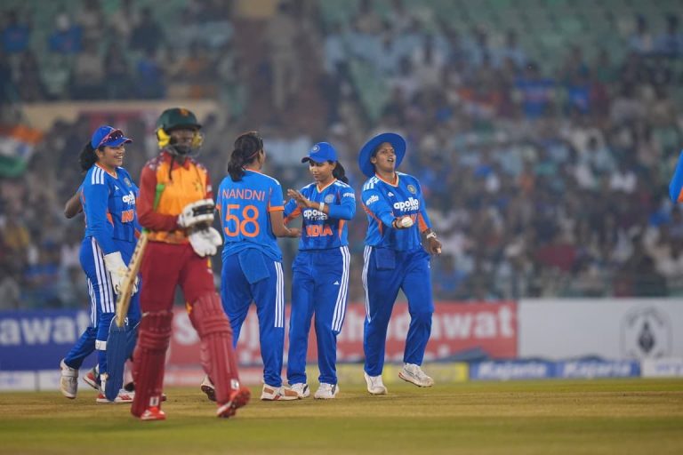 BREAKING: महिला क्रिकेट टीम : भारत ने जिम्बाब्वे को 9 विकेट से हराया, 3 मैचों की टी-20 सीरीज में 2-0 की अजेय बढ़त