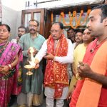मुख्यमंत्री विष्णु देव साय ने मां काली और मां दुर्गा की पूजा-अर्चना कर प्रदेश की सुख-समृद्धि की कामना की