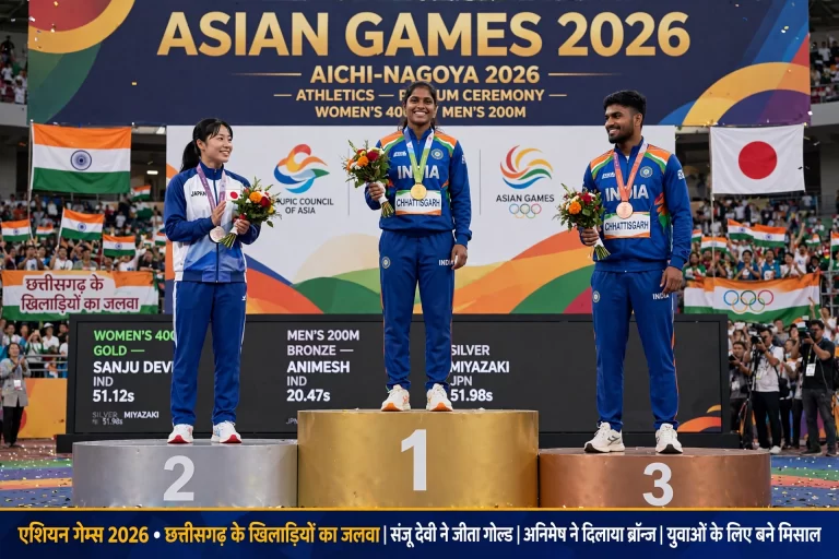 छत्तीसगढ़ के लाल ने किया कमाल: संजू देवी ने जीता गोल्ड, अनिमेष ने दिलाया ब्रॉन्ज